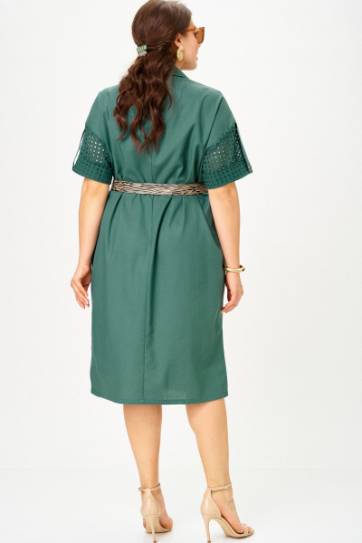 Платье SOVA 11319 бирюза - фото 16