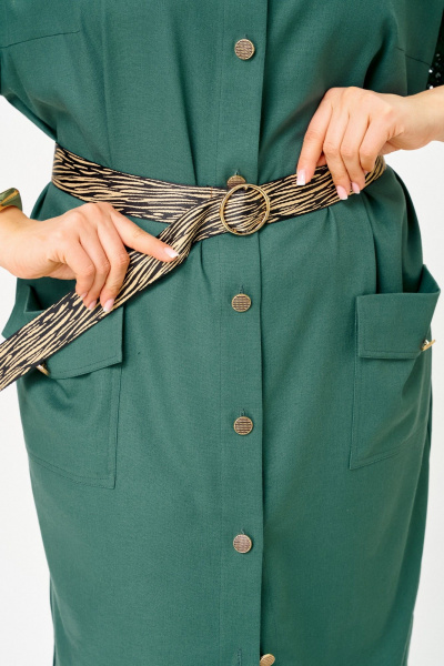 Платье SOVA 11319 бирюза - фото 13