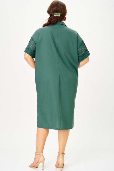 Платье SOVA 11319 бирюза - фото 5