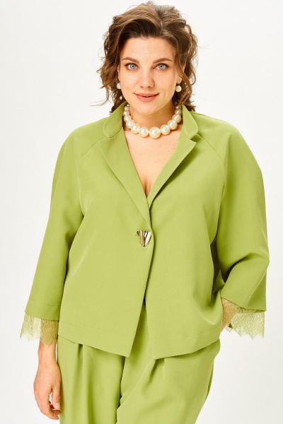 Брюки, жакет SOVA 11334 олива - фото 5