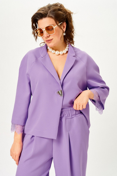 Брюки, жакет SOVA 11334 лаванда - фото 9