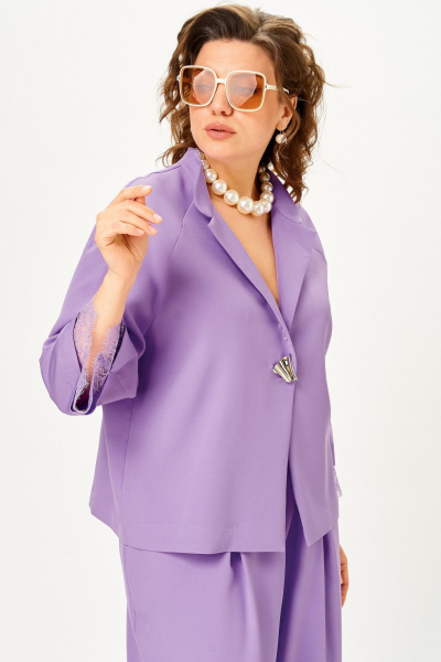 Брюки, жакет SOVA 11334 лаванда - фото 8