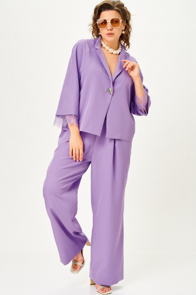 Брюки, жакет SOVA 11334 лаванда - фото 4