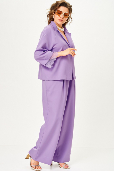 Брюки, жакет SOVA 11334 лаванда - фото 3