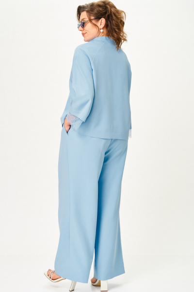Брюки, жакет SOVA 11334 голубой - фото 7