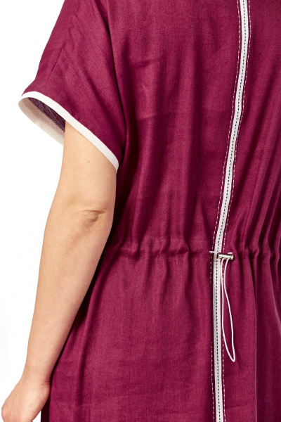 Платье Диомант 2191 бордовый - фото 5