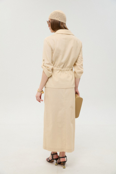 Жакет, юбка NikVa 980-9 песок - фото 6