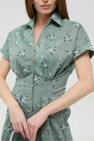 Платье NikVa 1047-1 зелень - фото 8