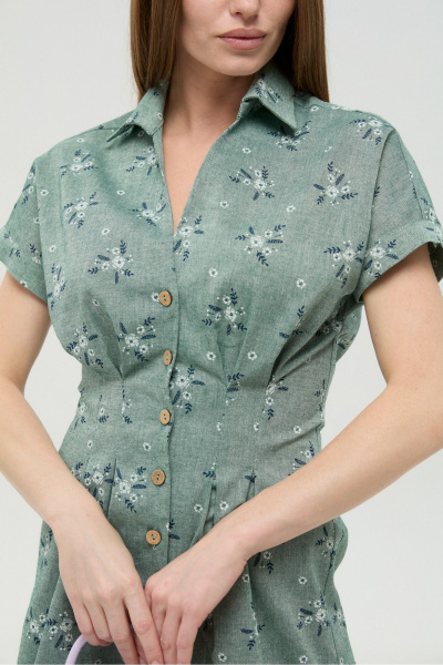 Платье NikVa 1047-1 зелень - фото 7