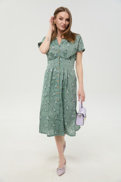 Платье NikVa 1047-1 зелень - фото 1