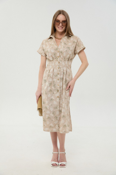 Платье NikVa 1047-2 песок - фото 3
