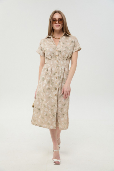 Платье NikVa 1047-2 песок - фото 1
