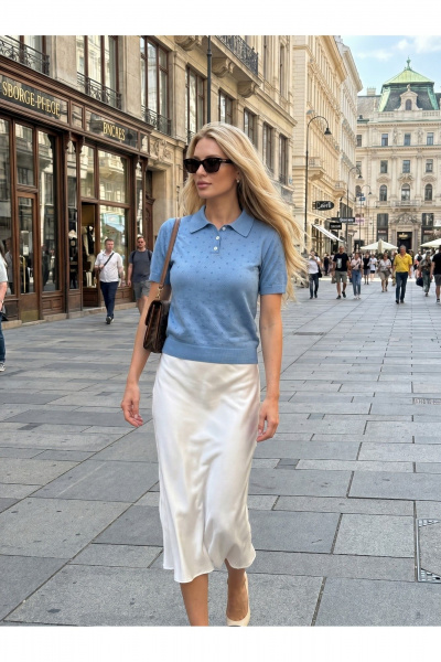 Джемпер Belange 3758 джинс - фото 5