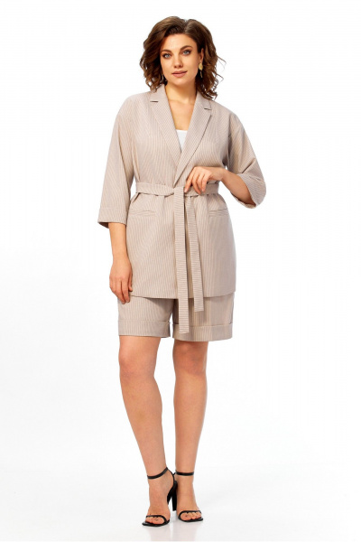 Жакет, шорты LaKona 11656 кофейный - фото 4