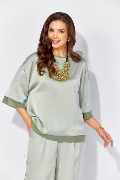 Блуза, брюки TAiER 1355 мята - фото 2