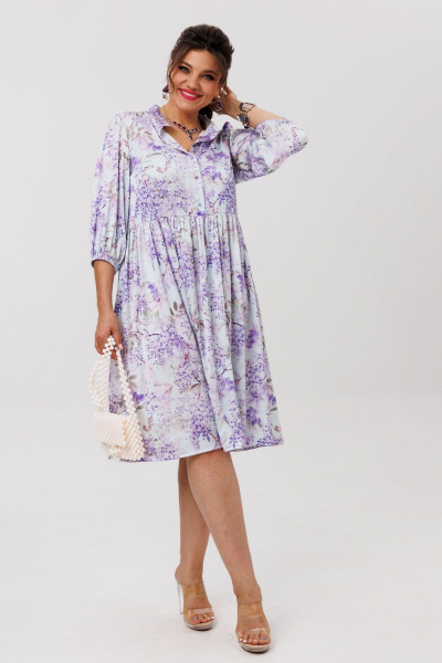 Платье Anelli 1859 сирень - фото 4