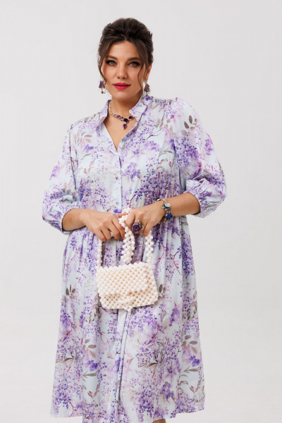 Платье Anelli 1859 сирень - фото 1