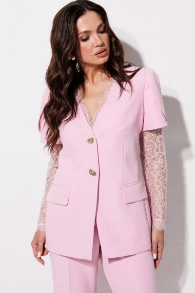 Брюки, жакет Mislana 1298 розовый - фото 9