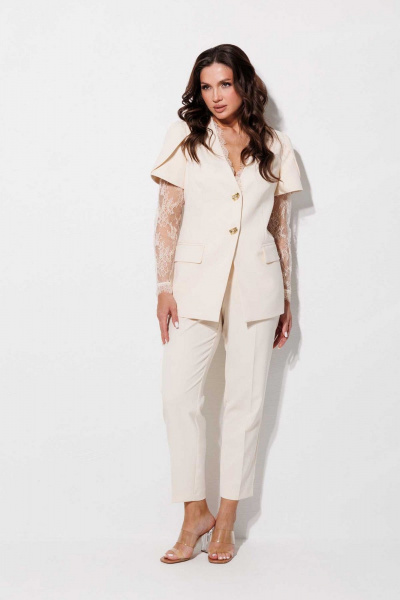 Брюки, жакет Mislana 1298 шампань - фото 7