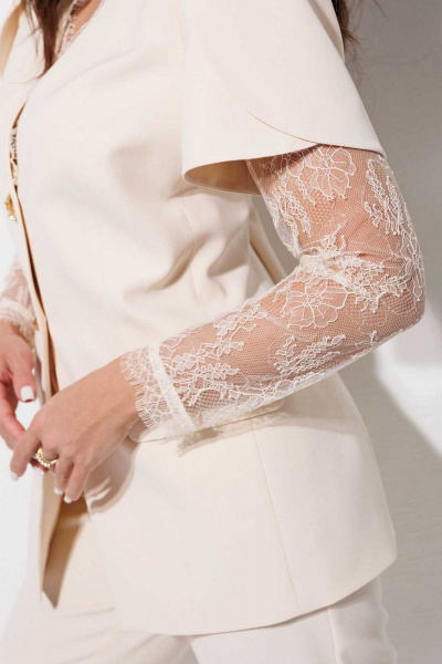 Брюки, жакет Mislana 1298 шампань - фото 6