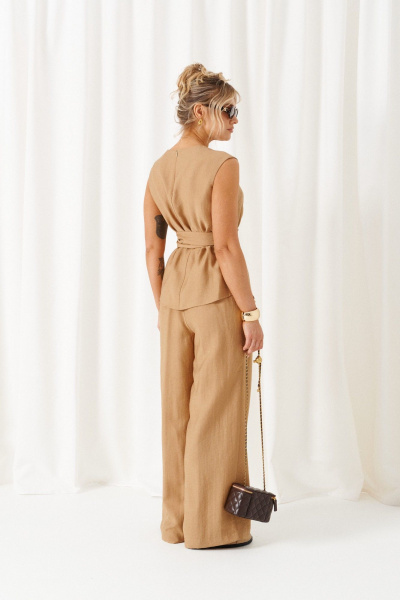 Блуза, брюки Beautiful&Free 6466 бежевый - фото 9