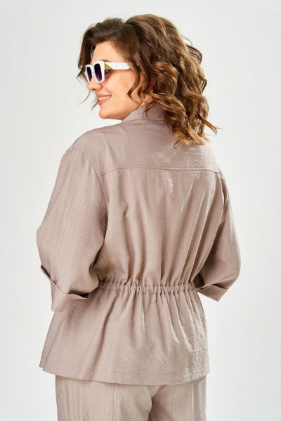 Брюки, жакет БагираАнТа 1111 бежевый - фото 7