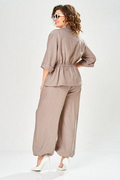 Брюки, жакет БагираАнТа 1111 бежевый - фото 6