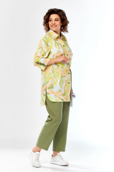 Брюки, рубашка БагираАнТа 1107 зелень - фото 4