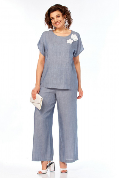 Блуза Matini 4.964/1 голубой - фото 5