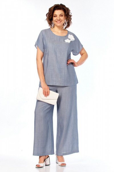 Блуза Matini 4.964/1 голубой - фото 4