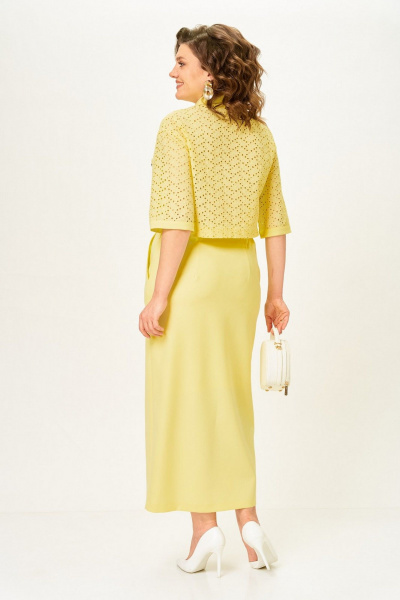 Жакет, юбка Svetlana-Style 2345 лимонный - фото 7