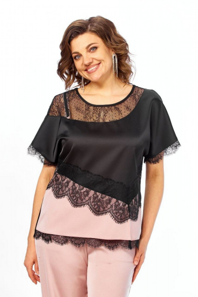 Блуза, брюки Matini 1.1809 розовый - фото 8