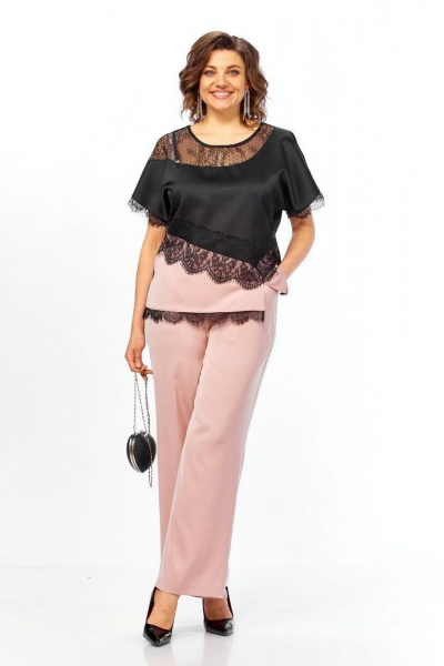 Блуза, брюки Matini 1.1809 розовый - фото 5