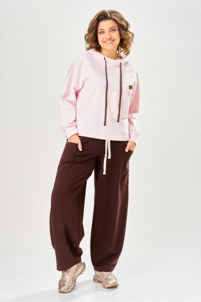 Брюки, свитшот Bonna Image 1062/1 розовый - фото 7