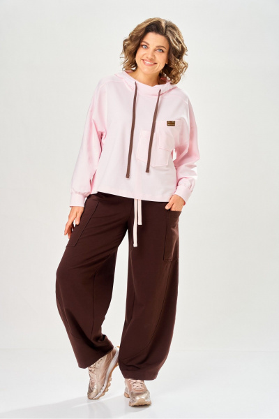 Брюки, свитшот Bonna Image 1062/1 розовый - фото 2