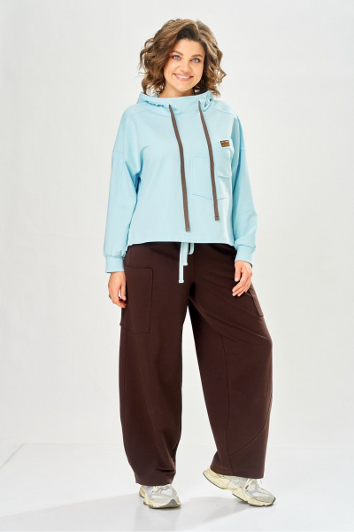 Брюки, свитшот Bonna Image 1062/3 голубой - фото 10
