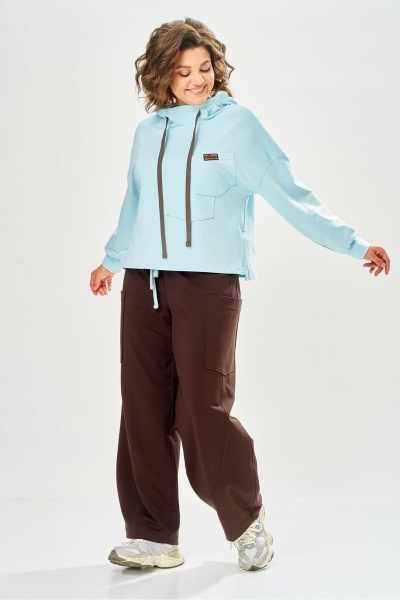 Брюки, свитшот Bonna Image 1062/3 голубой - фото 2