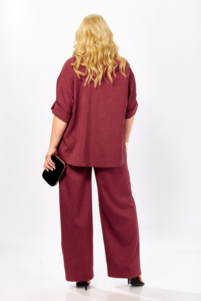 Брюки, жакет Shetti 4081 винный - фото 8