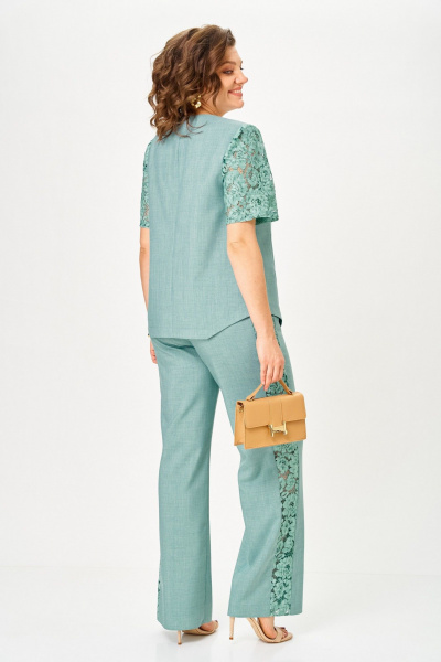 Брюки, жакет Vilena 1151 полынь - фото 9