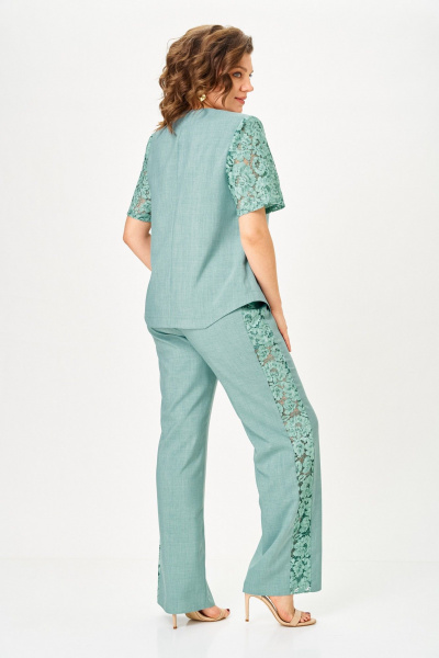 Брюки, жакет Vilena 1151 полынь - фото 7