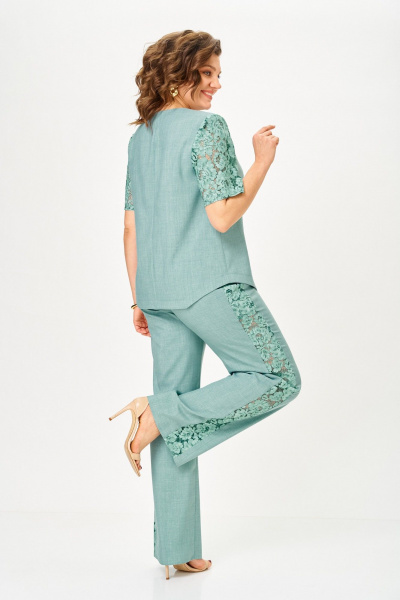 Брюки, жакет Vilena 1151 полынь - фото 5