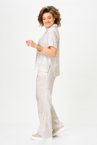 Брюки, жакет Vilena 1170 молочный - фото 11