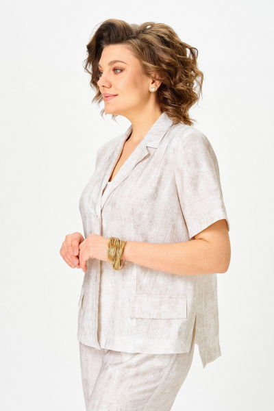 Брюки, жакет Vilena 1170 молочный - фото 3