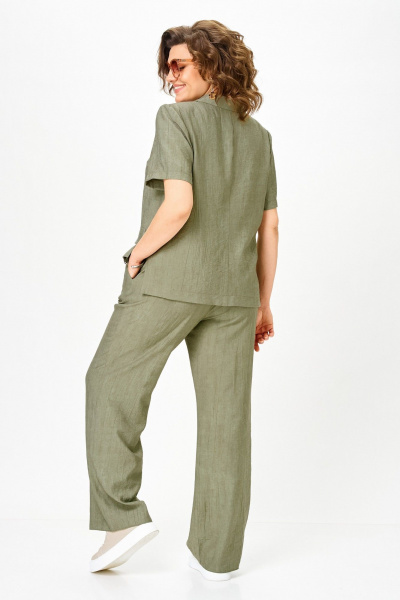 Брюки, жакет Vilena 1170 хаки - фото 11