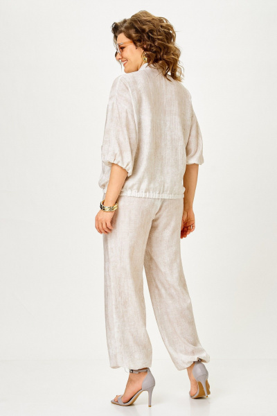 Брюки, жакет Vilena 1173 молочный - фото 3