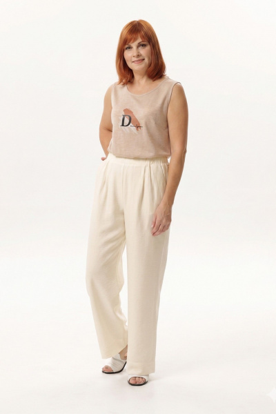 Брюки Соджи 666 молочный - фото 1