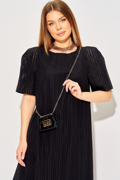 Платье Laikony L-154 черный - фото 7