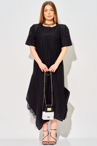 Платье Laikony L-154 черный - фото 4