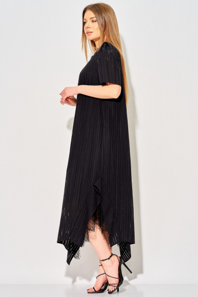 Платье Laikony L-154 черный - фото 6