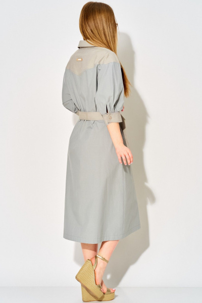 Платье Laikony L-434 серо-голубой - фото 12